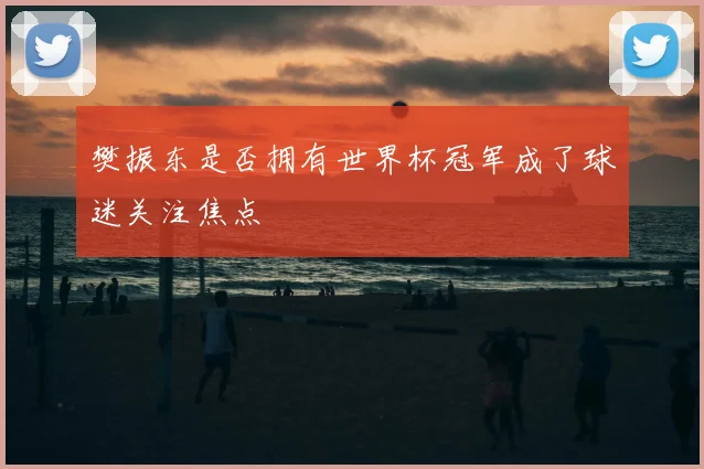 樊振东是否拥有世界杯冠军成了球迷关注焦点
